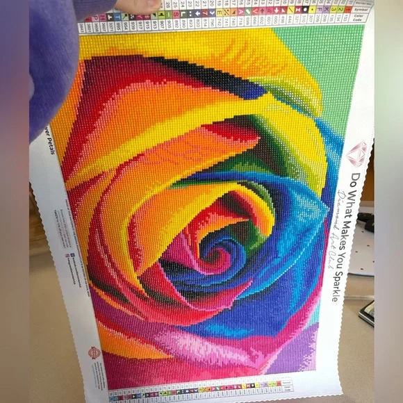 COMPLETED Rainbow Rose Diamond Dotz - Picture 3 of 5